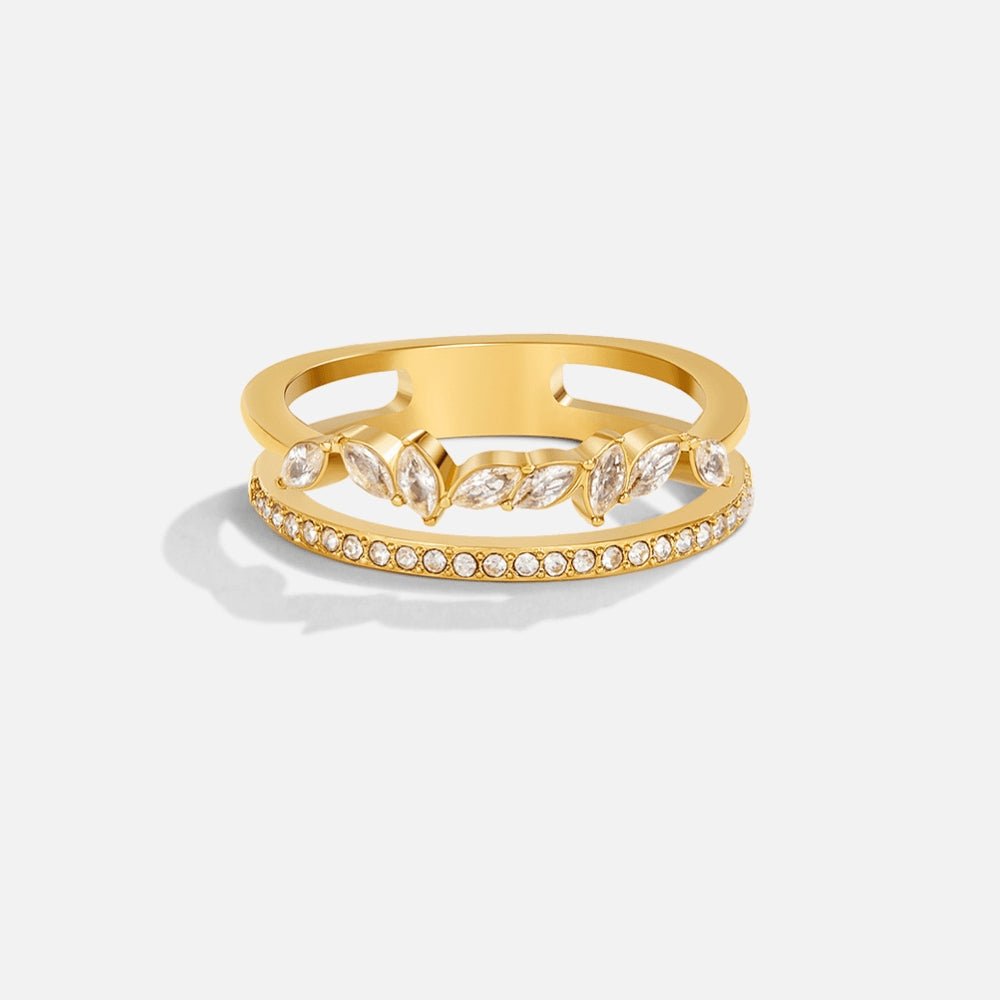 18K Guld Mia Krystal Ring