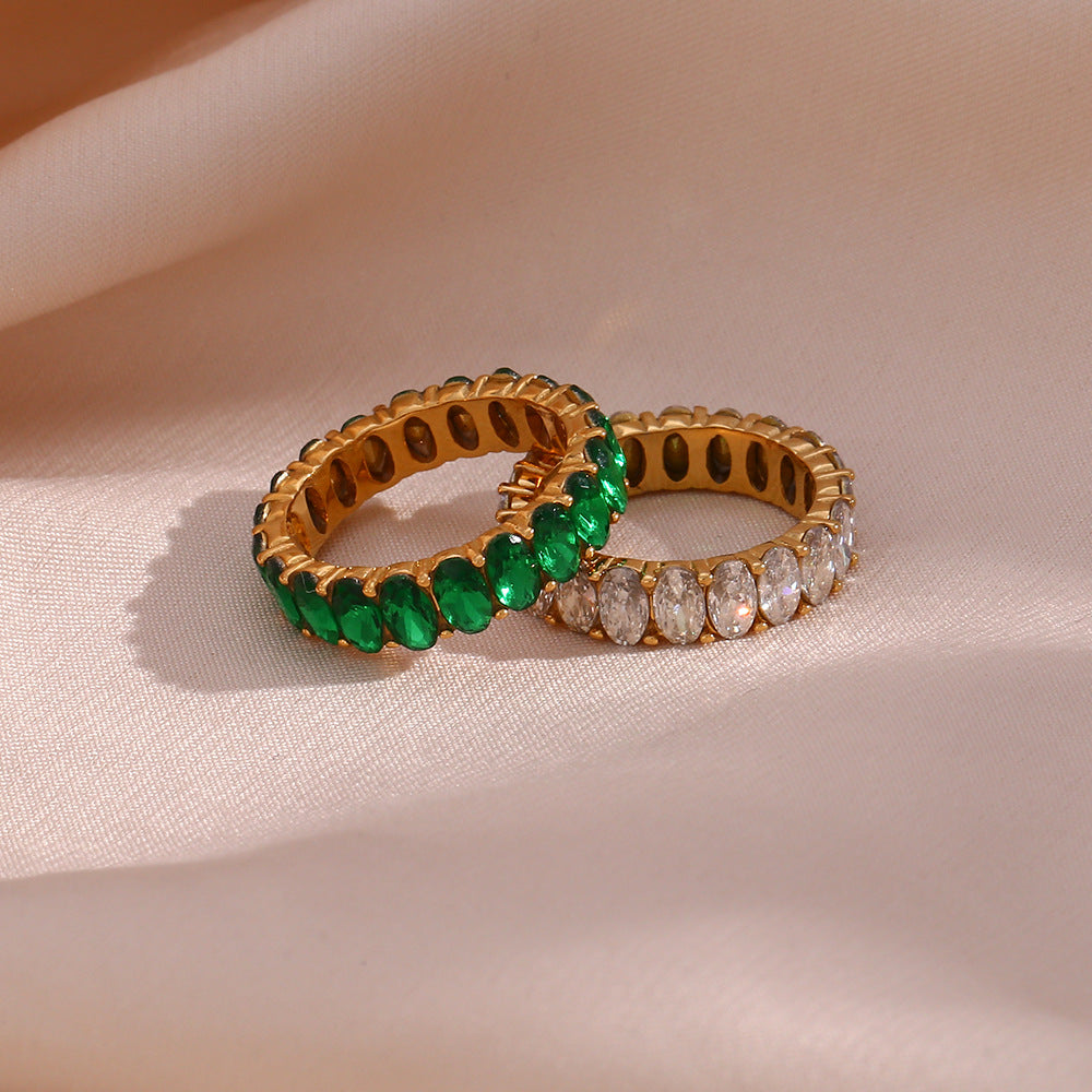 Antoinette Diamant Simulant Guld Ring