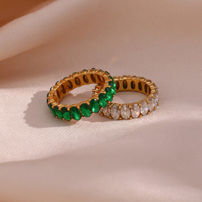 Antoinette Diamant Simulant Guld Ring