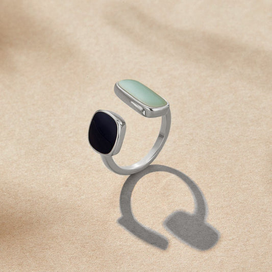 Aquamarine Wrap Sølv Ring
