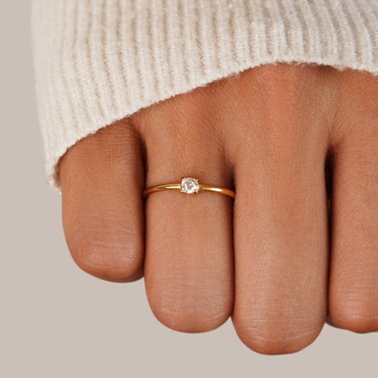 Fødselssten 18K Guld Ringe
