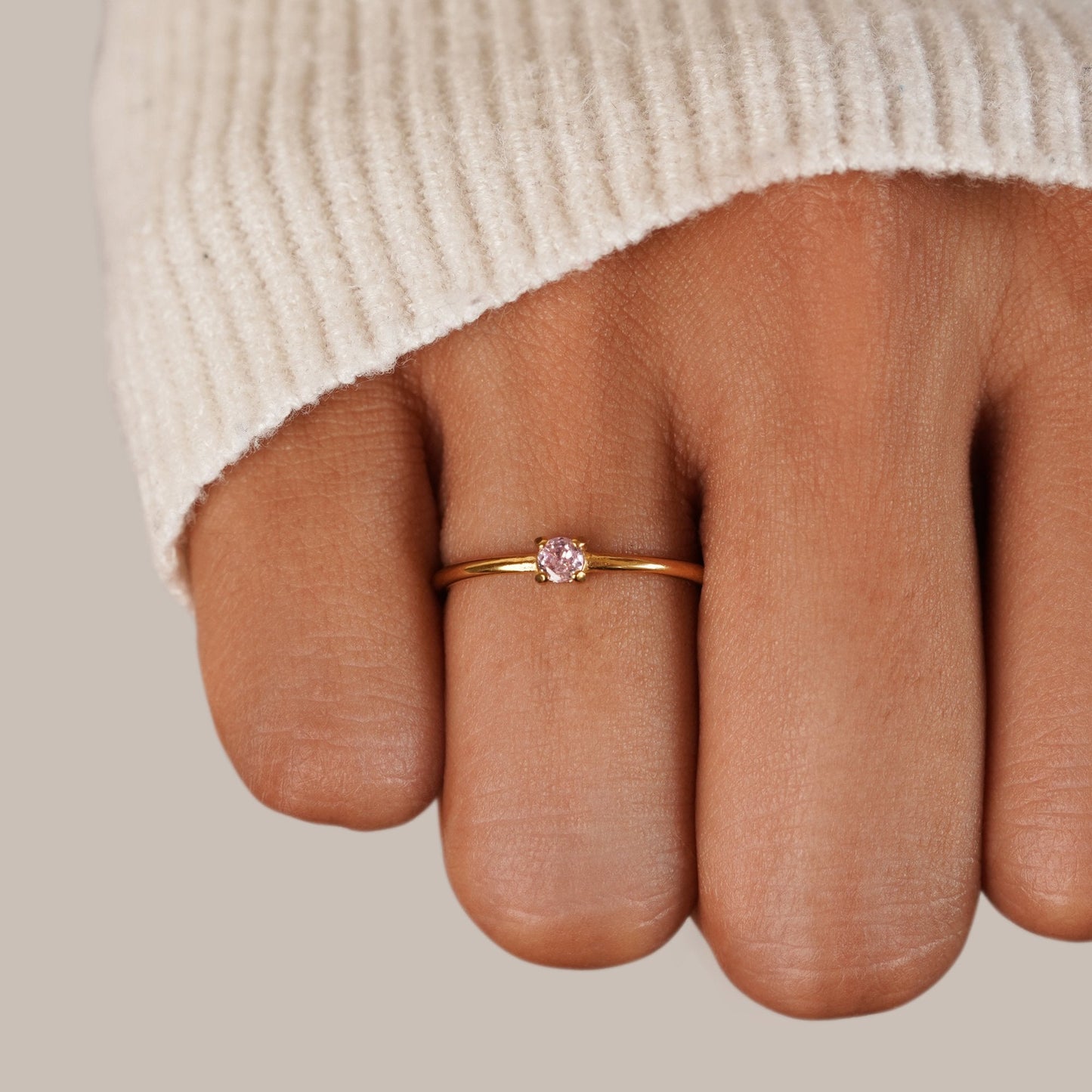 Fødselssten 18K Guld Ringe